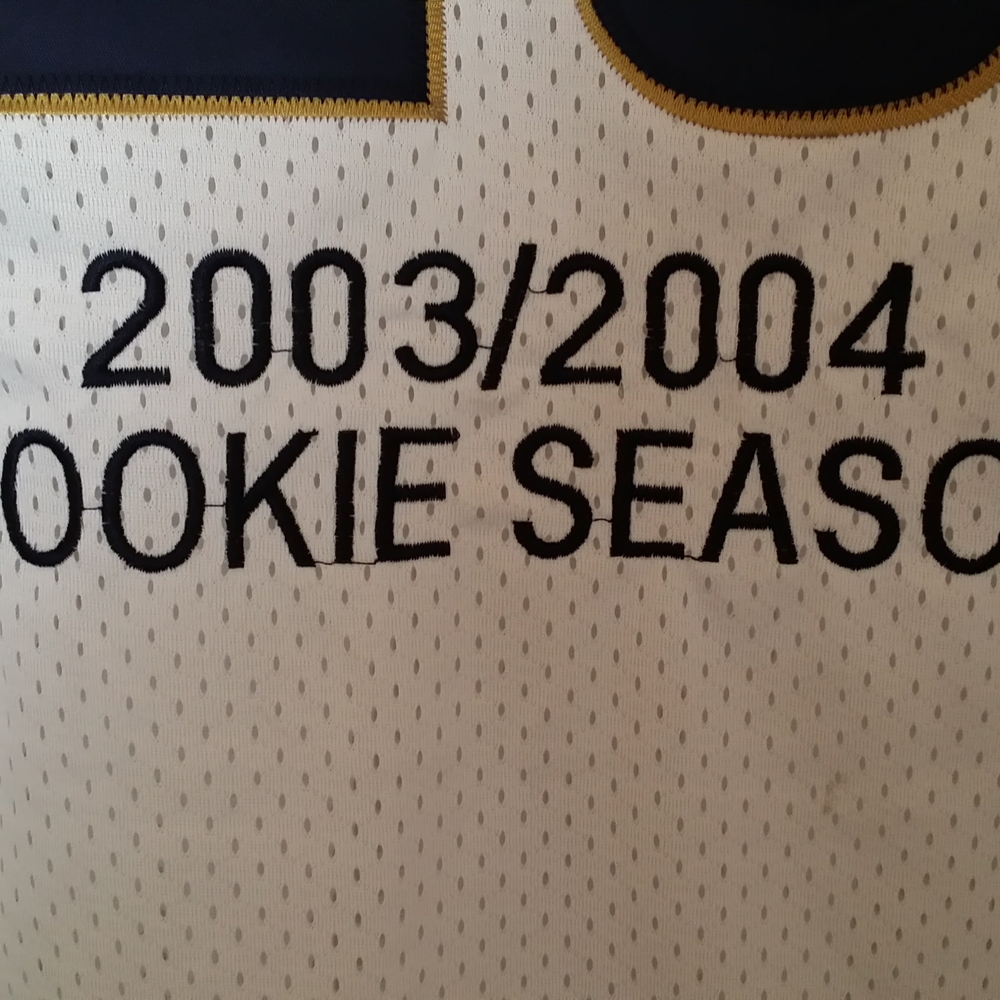 Mitchell & Ness White and Maroon Lebron James Rookie Cavaliers Jersey - Picture 5 of 16